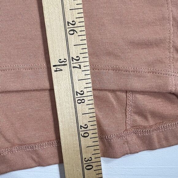 Heyson Embroidered Oversize Shirt Small Terra-Cotta Henley Short Sleeve Boutique - Picture 10 of 10